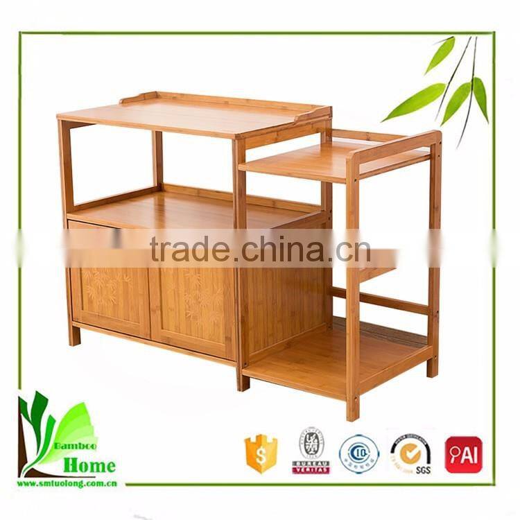 Unique home fashion personality space multifunction bamboo kitchen shelves storage