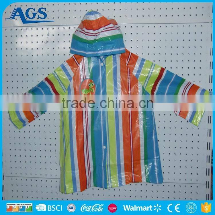 2017 credible quality striated raincoat