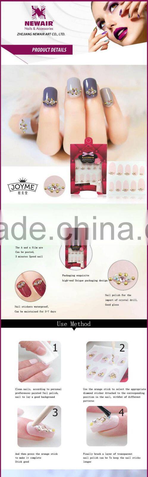New Air crystal nail sticker jewellery nail sticker acrylic stone nail sticker