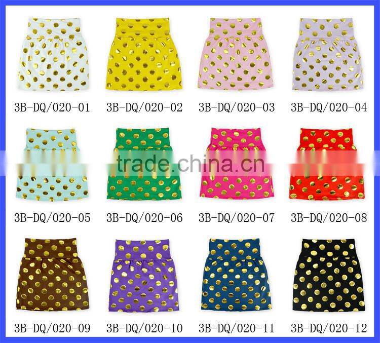 Childrens Boutique Clothing Young Girl Charming Polka Dot Mini Skirt Party Dance Wear Cotton Skirts