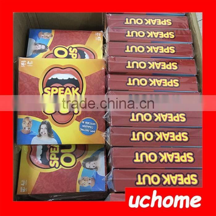 UCHOME Hot Speak Out Game Watch Ya' Mouth Funny Family Mouth Guard Party Board Game