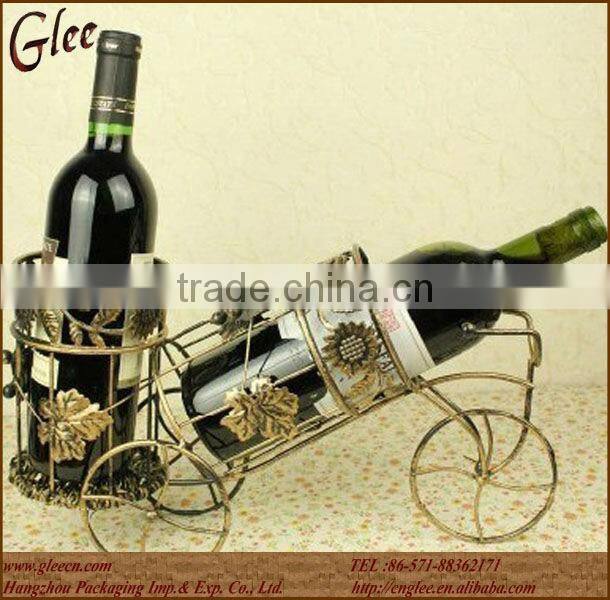 Bicycle Shaped Metal Wine Holder