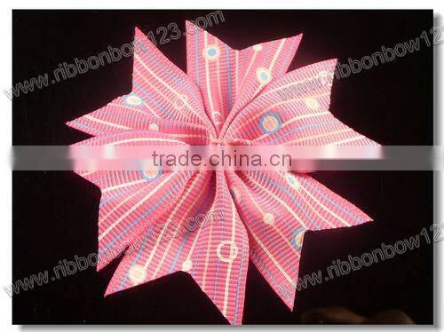 grosgrain ribbon bow /grosgrain ribbon flowers/handmade rose ribbon,widely used in clothing,hair clip