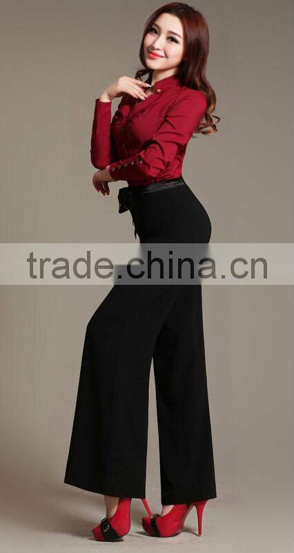 Wholesale women palazzo pants ladies cheap loose baggy pants
