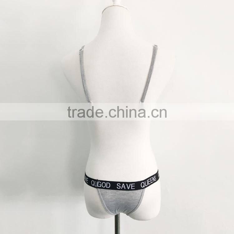 new fashion hot sexy hollow out letter bikini set