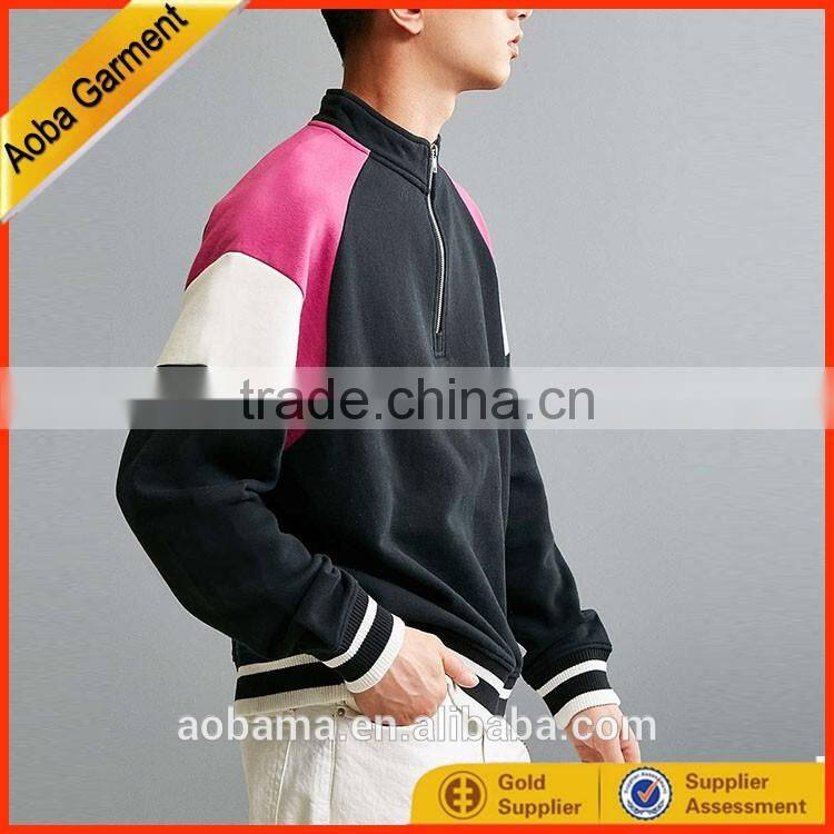 new design men winter breakaway half zip plain sweat suits