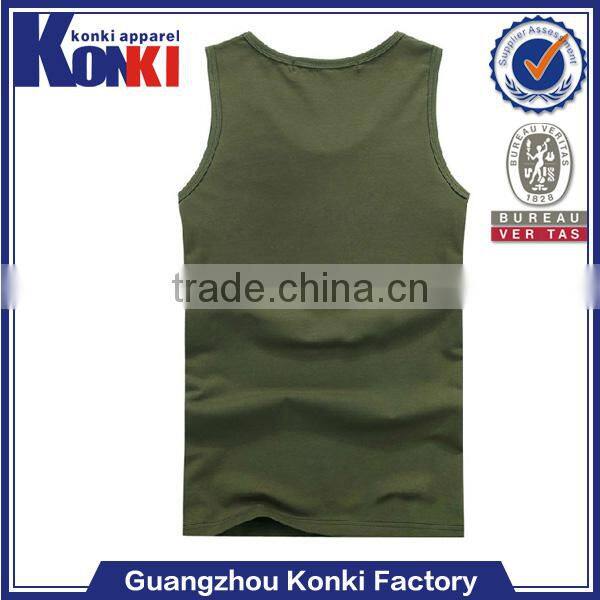wholesale 92% nylon 8% spandex unisex fitness tank top