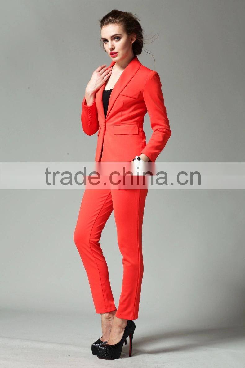 2014 Fashion Suit Jacket,Tall Waist Trousers,Ladies Leisure Suit