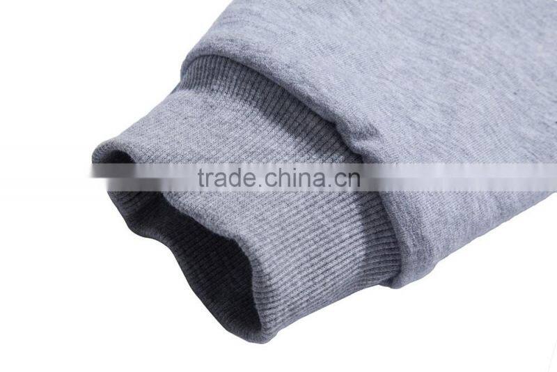 2016 NEW style top trend tall plain grey pull over ALIBABA work hoody unisex hoodie