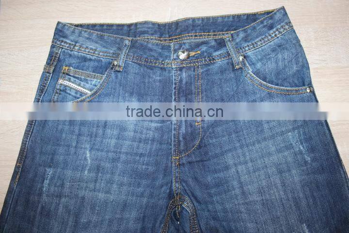 GZY Mens High Quality Designer light Scratch Denim Biker Jeans denim fabric for jeans stock