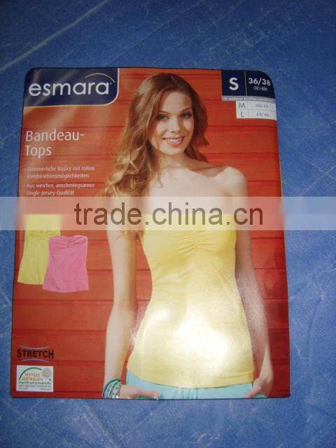 LADIES BANDEAU TOP (Garment Stock lots / Apparel Stock / stocklots / Garment Apparel from Bangladesh)