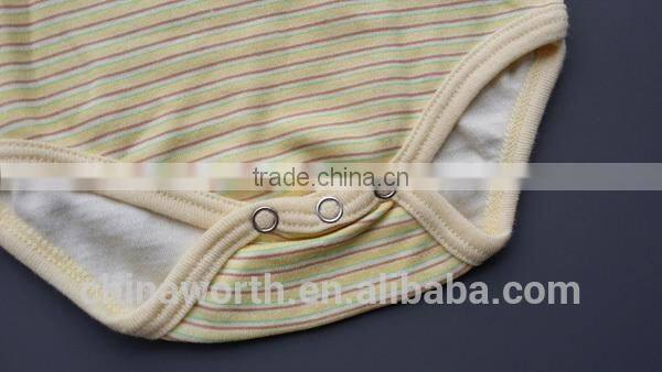 wholesale 2015 striped cotton baby romper baby short sleeve romper