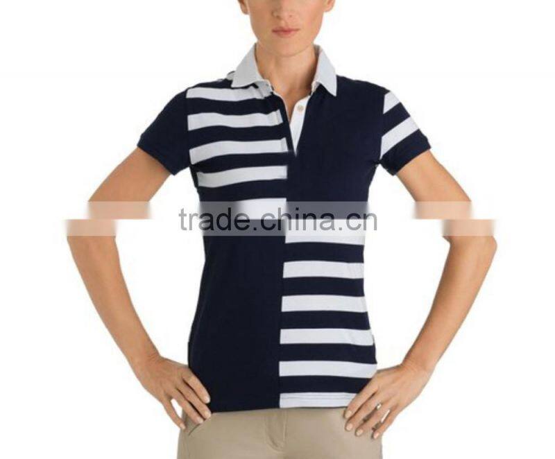 Girls polo with pique short sleeve