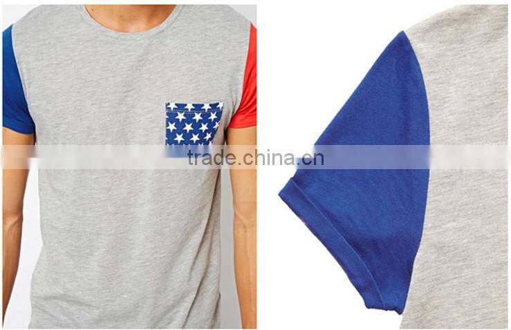 Custom Cut and Sew T Shirts Pocket Chest