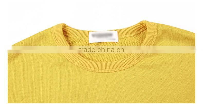 Fashion Cotton Slit Hem No Hood Crew Neck Zip Jacket Sweatshirt Without Hood Sweatshirt For Men