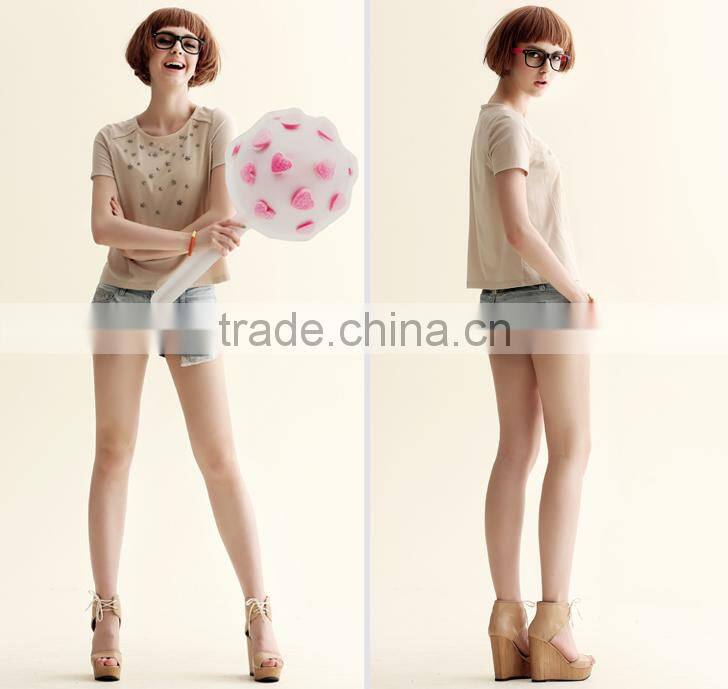 hot sale cotton round neck t shirt with raglan sleeves