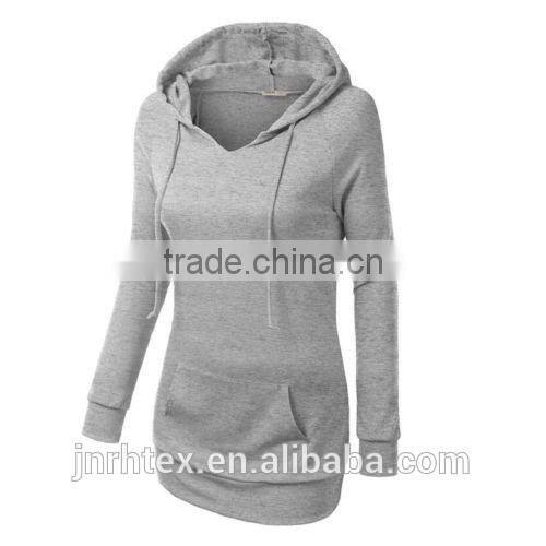 Women Ladies Fitted Hoodies Casual Coat Pullover Outerwear Sweatshirt Extra Long