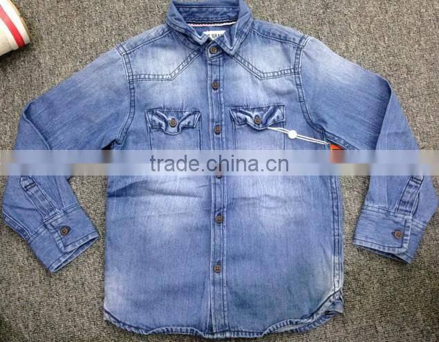 boy's denim shirt