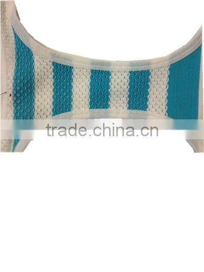 seamless stripe bandeau sport tank top cami bra with mesh back and color yarn