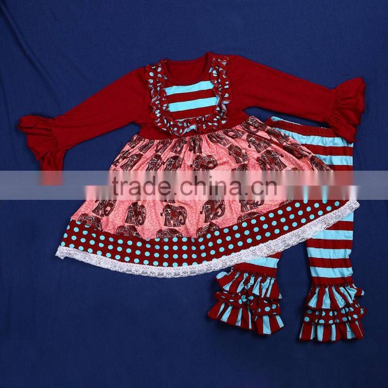 Children's Boutique Clothing Spring Summer Carousel Pattern Set QL-92