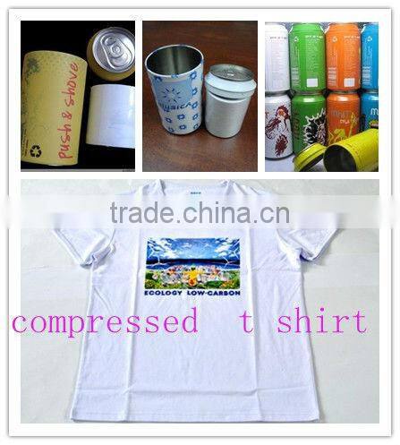 white compressed t shirt promotion printing