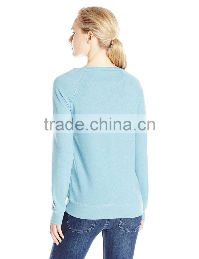 Women's Lightweight French terry Heathered super soft sweater