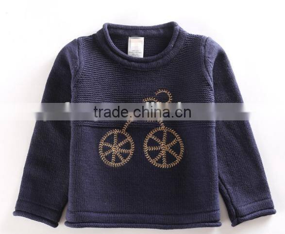 Bicycle Baby Boy Sweater Design Pullover Children Sweater