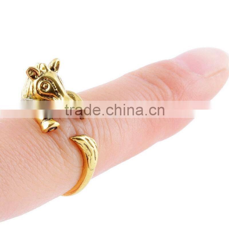 Zebra Animal Ring Retro Vintage Gold /Silver Wrap Jewellery Adjustable Gift Ring