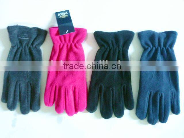 Fashion polyester fleece winter gloves
