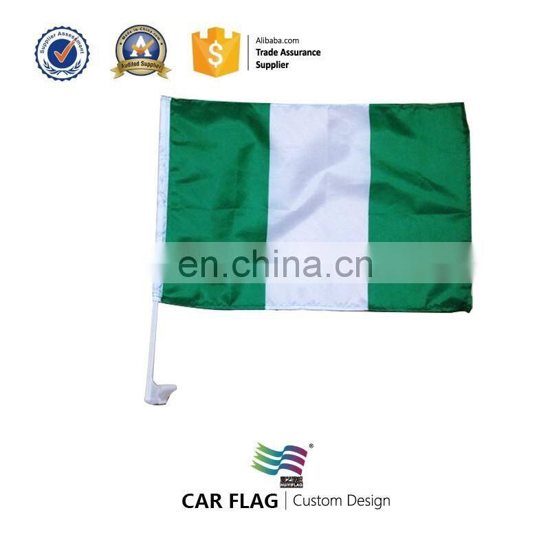 Cheap Custom Wholesale Nigerian Car Flag