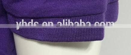 2017 Men's fashion purple polo t-shirt with special design stripped collar