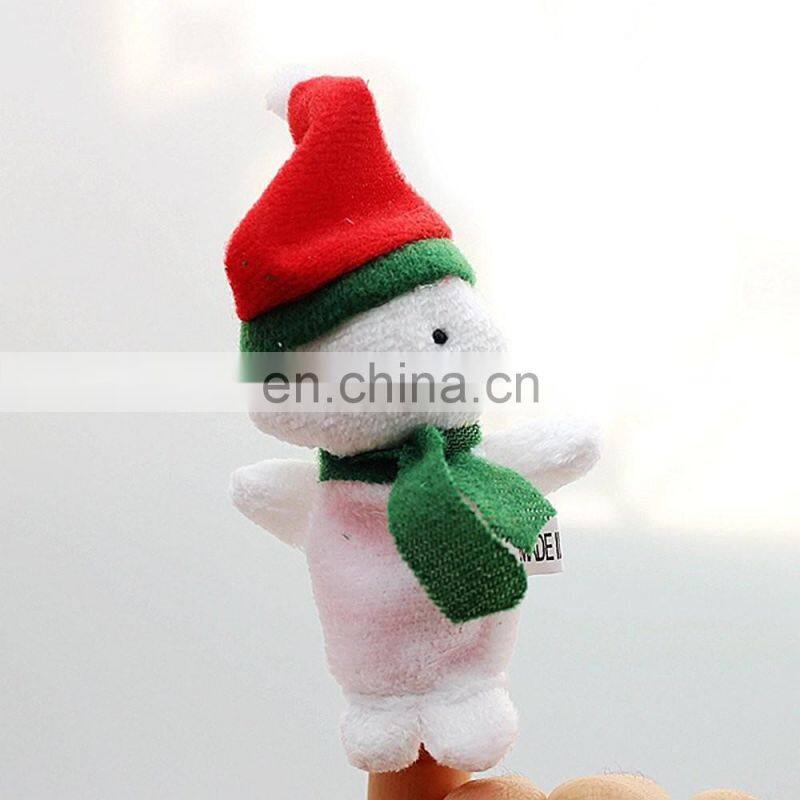 Christmas Series finger puppet set custom cute Christmas animal finger puppets and story