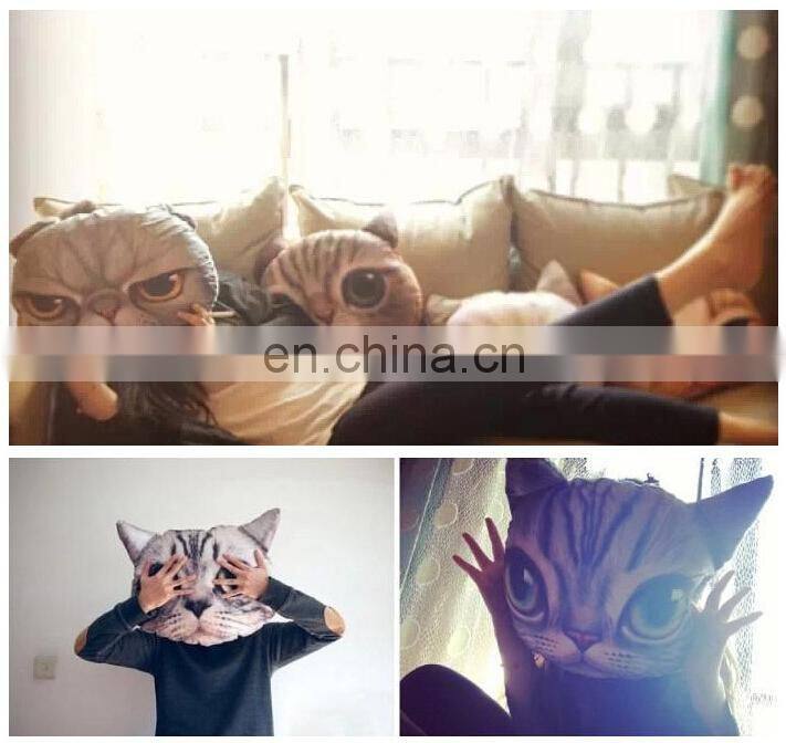 Custom Cartoon Cat Printed Pillow