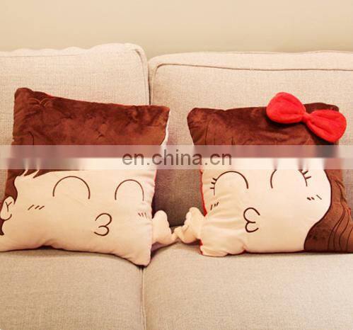 Customize lovely cartoon stuffed cute cushion plush push different pillow manufacture best quality and lowest price