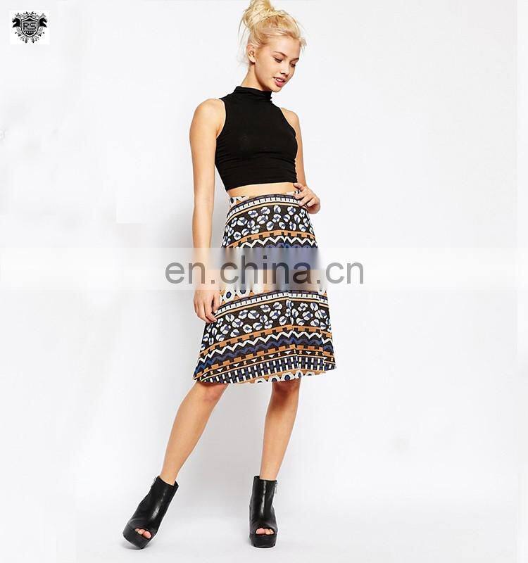 2016 Latest long skirt design oem jersey maxi tie dye grey knitted skirt