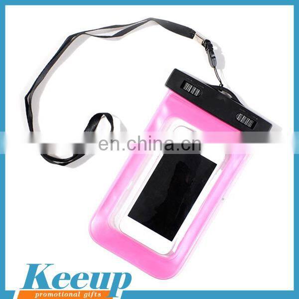 Wholesale waterproof transparent PVC cell phone for advertising