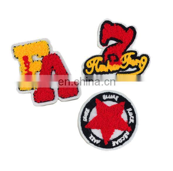 Custom tiger embroidered chenille patches no minimum