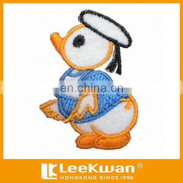 Popular Navy Duck Applique Embriodery Patch For Clothing Accessory