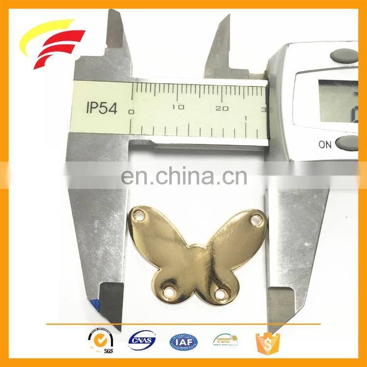 zinc alloy butterfly animal shape decorative buckle for sewing on garment