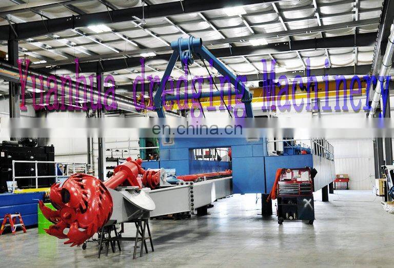 cutter suction dredger with amphibious excavator