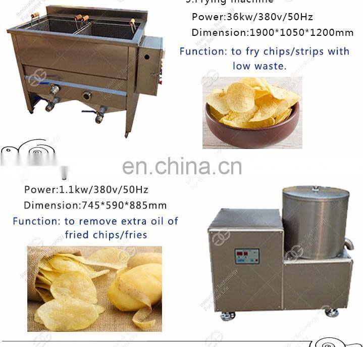 Commercial Small Scale French Fries Maker Keripik Pisang Banana Snack Making Machine Potato Chips Production Line