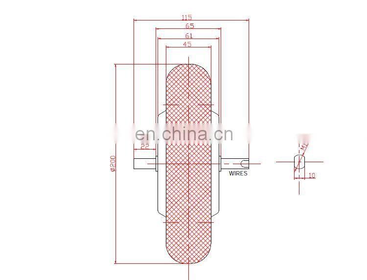 DC brushless electric bicycle conversion kti 8 inch scooter hub motor with ebs brake solid tire