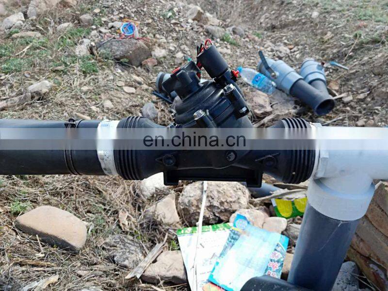 3/4"-4"9v Dc Latching plastic solenoid valve, designed for water control, ideal for industrial irrigation applica