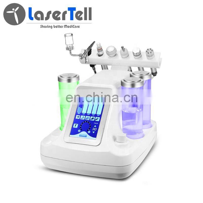 7 in 1 Multifunctional Bubble Oxygen Machine/Water Microdermabrasion Equipment/rf Facial Spa Machine
