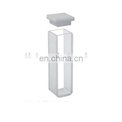 UV Cuvette Biochemistry Cell ES Quartz Glass 50mm Path Length Cheap Q-108 Standard cuvettes with lid and with round bottom