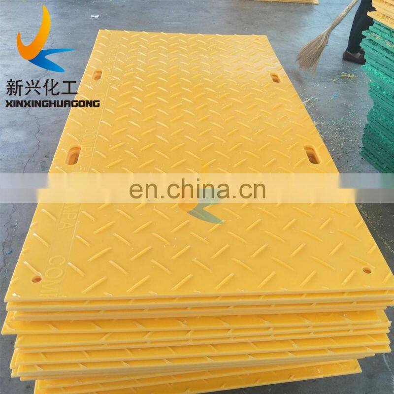 Crane foot bearing support/crane truck outrigger pads/HDPE ground mat