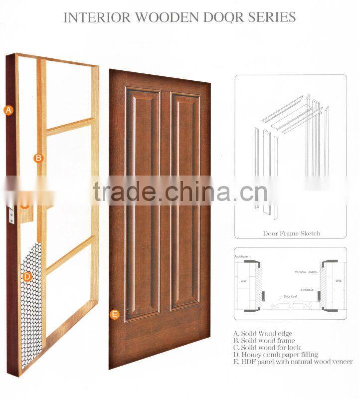 Cheap exterior carving wood door in Zhejiang