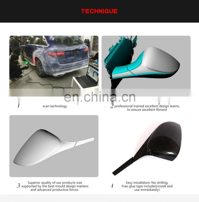 458 4pcs/set Carbon Fiber Car Rear Mirror Cover for Ferrari 458 2011-2016