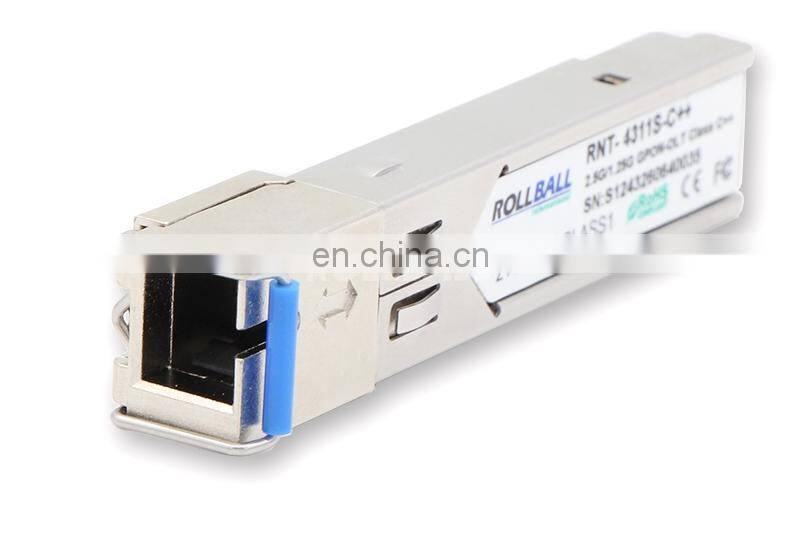 Ubiquiti -OLT SFP 2.5GTx/1.25GRx 1490nmTx/1310nmRx Class C++ 20KM DDM SC SMF Module Transceiver