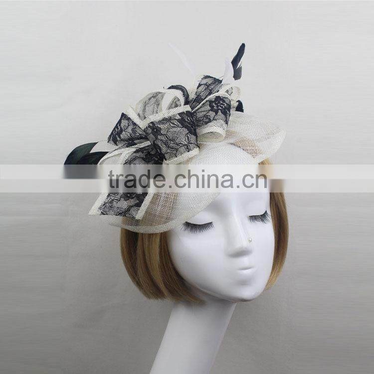 Fashionable Design Fascinator Base Sinamay Hat For Chuch/Races/Wedding